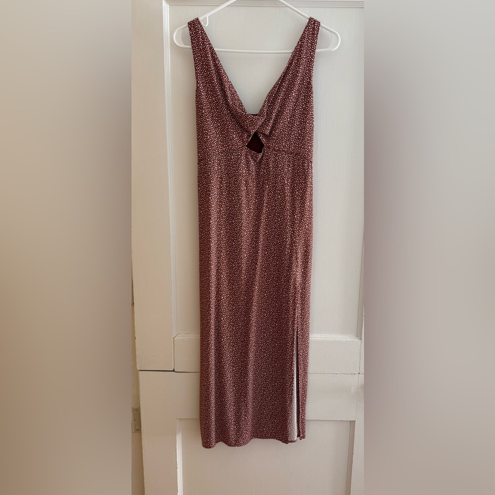 Abercrombie & Fitch Midi Twist Front Dress with Slit